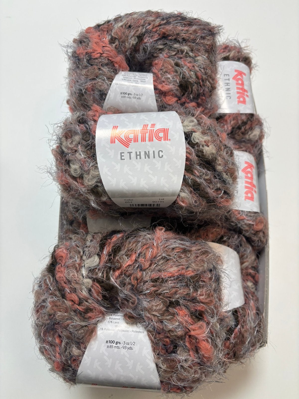 Katia ethnic in 5 verschillende kleuren, Hobby en Vrije tijd, Breien en Haken, Breien of Haken, Breekamp 5, Nieuw, Ophalen of Verzenden