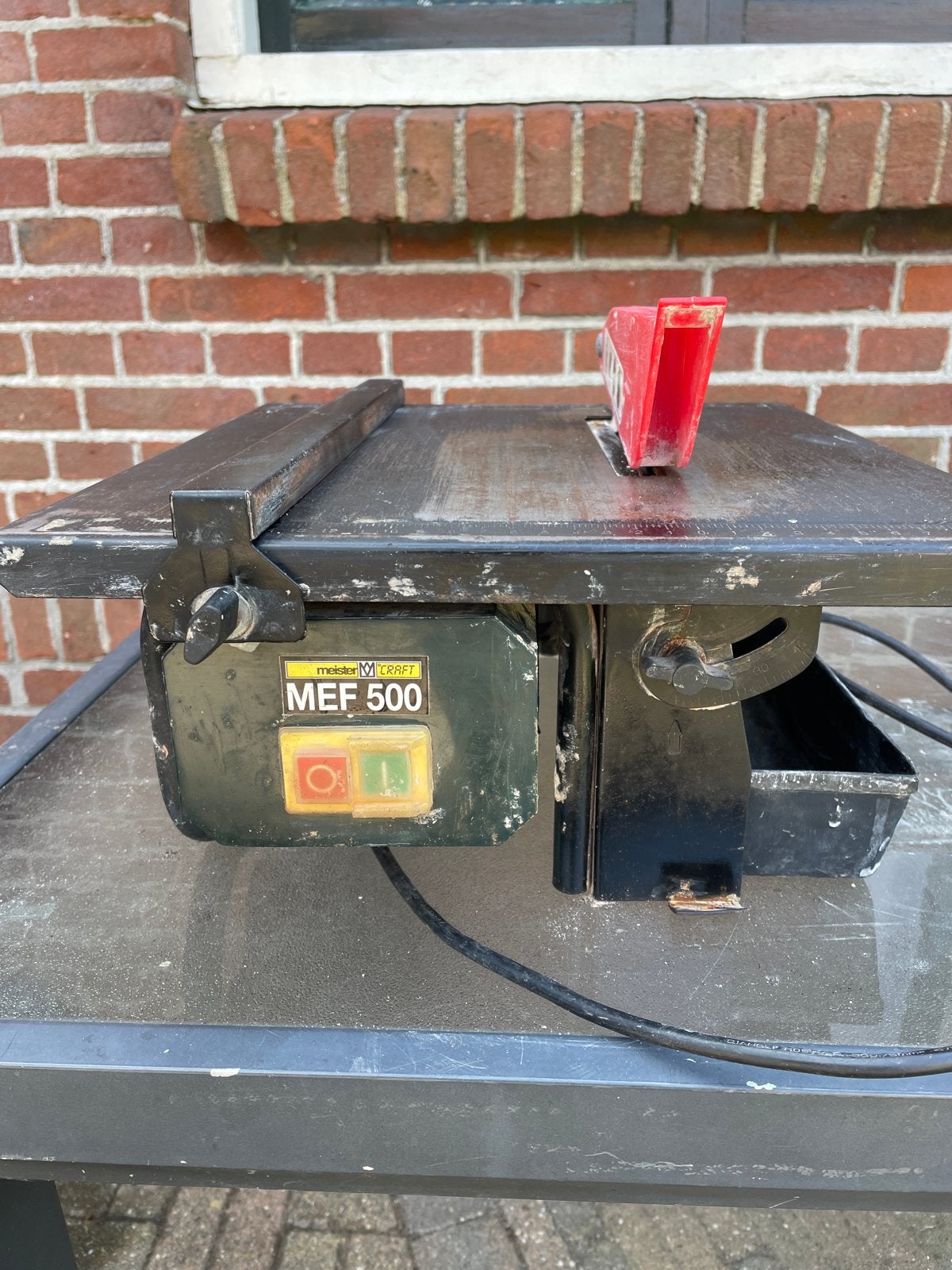 Elektrische tegelsnijmachine - Meister Craft MEF 500, Doe-het-zelf en Verbouw, Ophalen, Gebruikt, Overige typen