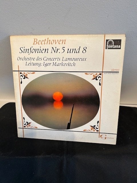 Beethoven Orchestre Des Concerts Lamoureux Sinfoien Nr.5 + 8, Kamermuziek, Ophalen of Verzenden, Zo goed als nieuw, 12 inch