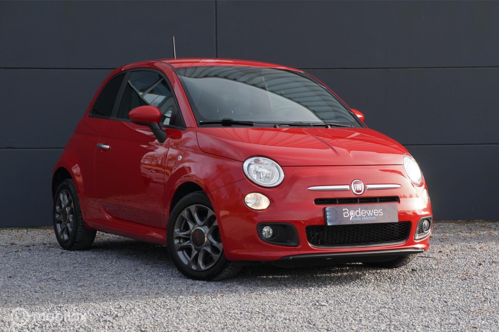 Fiat 500s 0.9 TwinAir Turbo 500 Sport Airco Virtual Dash !, Voorwielaandrijving, Gebruikt, Leder en Stof, 905 kg