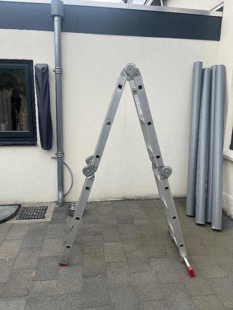 vouwladder, Ophalen, Gebruikt, Ladder, Opvouwbaar of Inschuifbaar