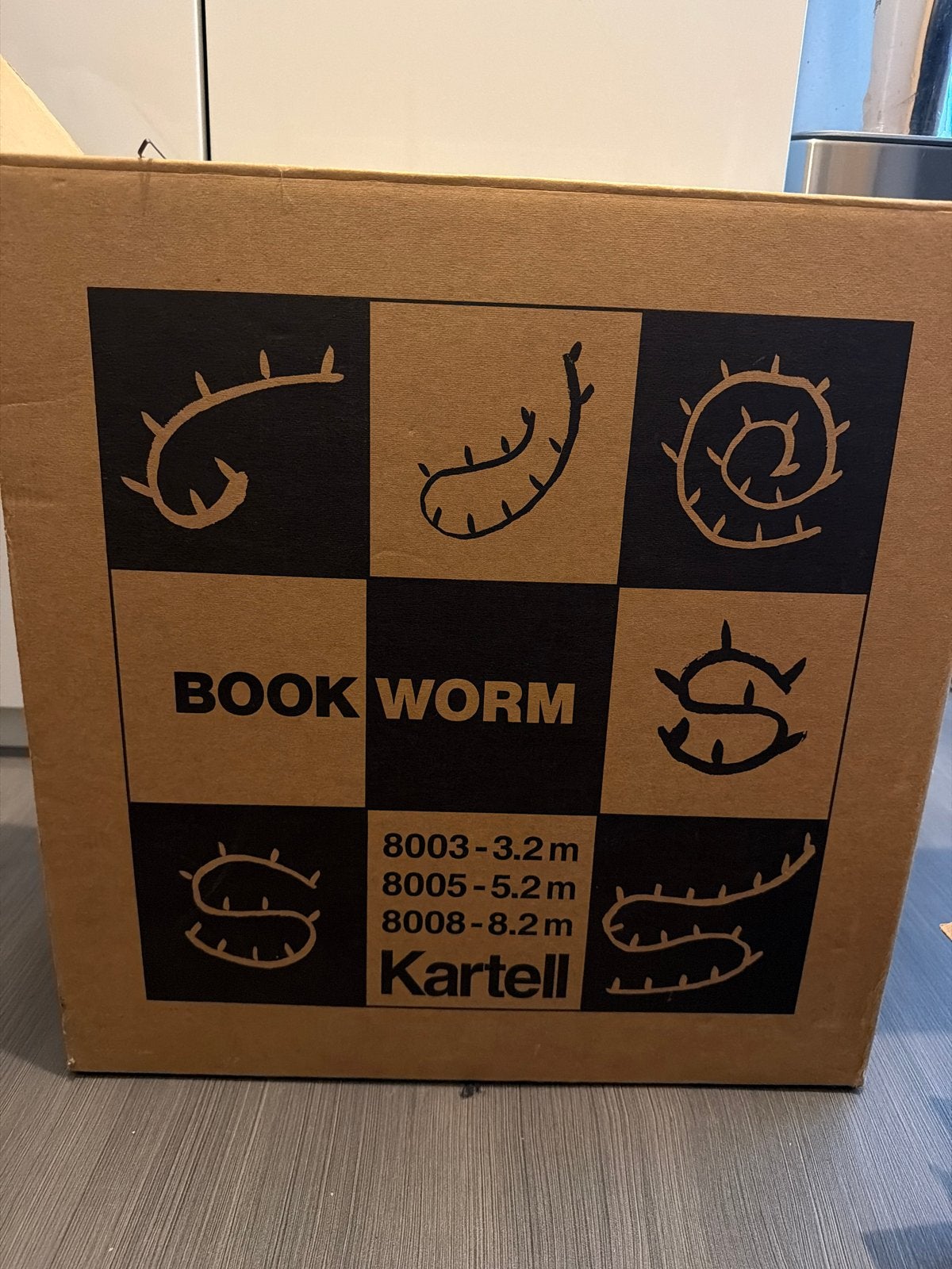 Kartell Bookworm 8003 zwart – Ron Arad – NIEUW in doos, Met plank(en), Kunststof, Nieuw, Ophalen of Verzenden
