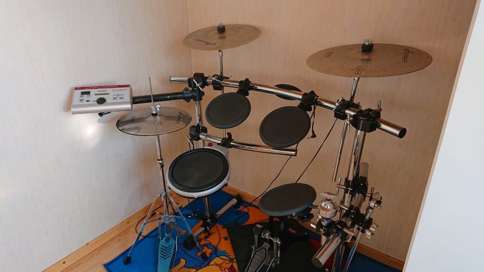 Yamaha electrische drumstel met mute bekkenset, Ophalen, Gebruikt, Yamaha