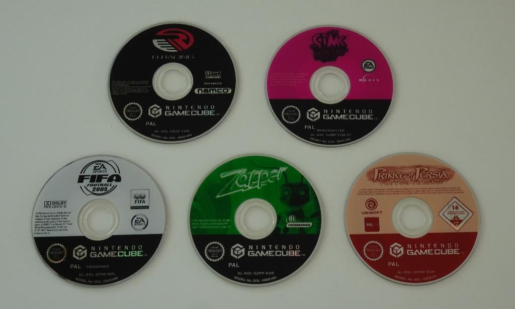 5 Nintendo GameCube Spellen Disc Only, Spelcomputers en Games, Games | Nintendo GameCube, Zo goed als nieuw, Overige genres, 1 speler