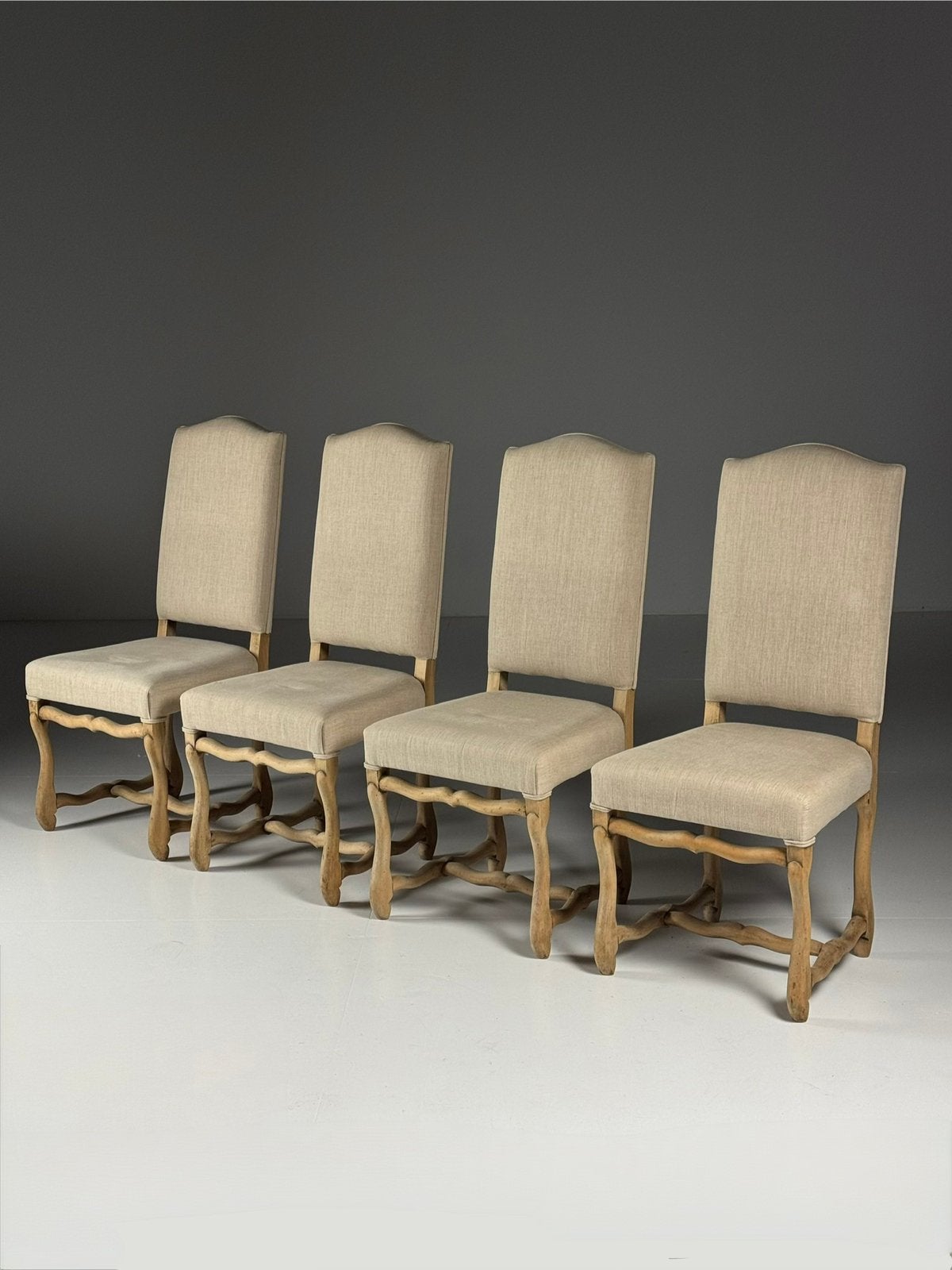 Set van 4 os de mouton stoelen
