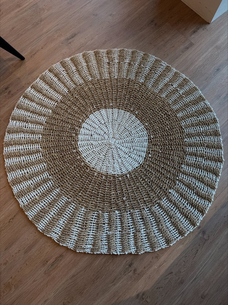 Vloerkleed Rondella, Ophalen, Bruin, Rond, Nieuw