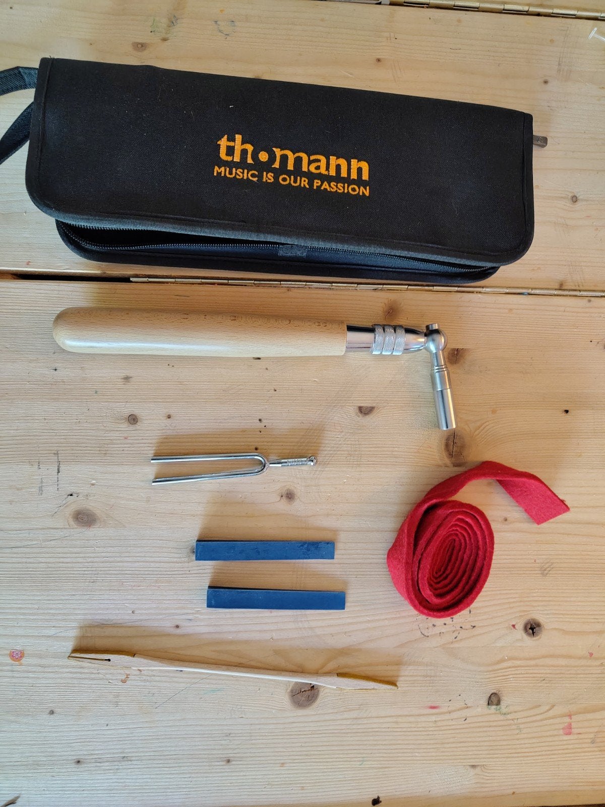 Thomann Piano Stem Set - Stemhamer, Stemvork, Vilt, Ophalen of Verzenden, Zo goed als nieuw, Piano
