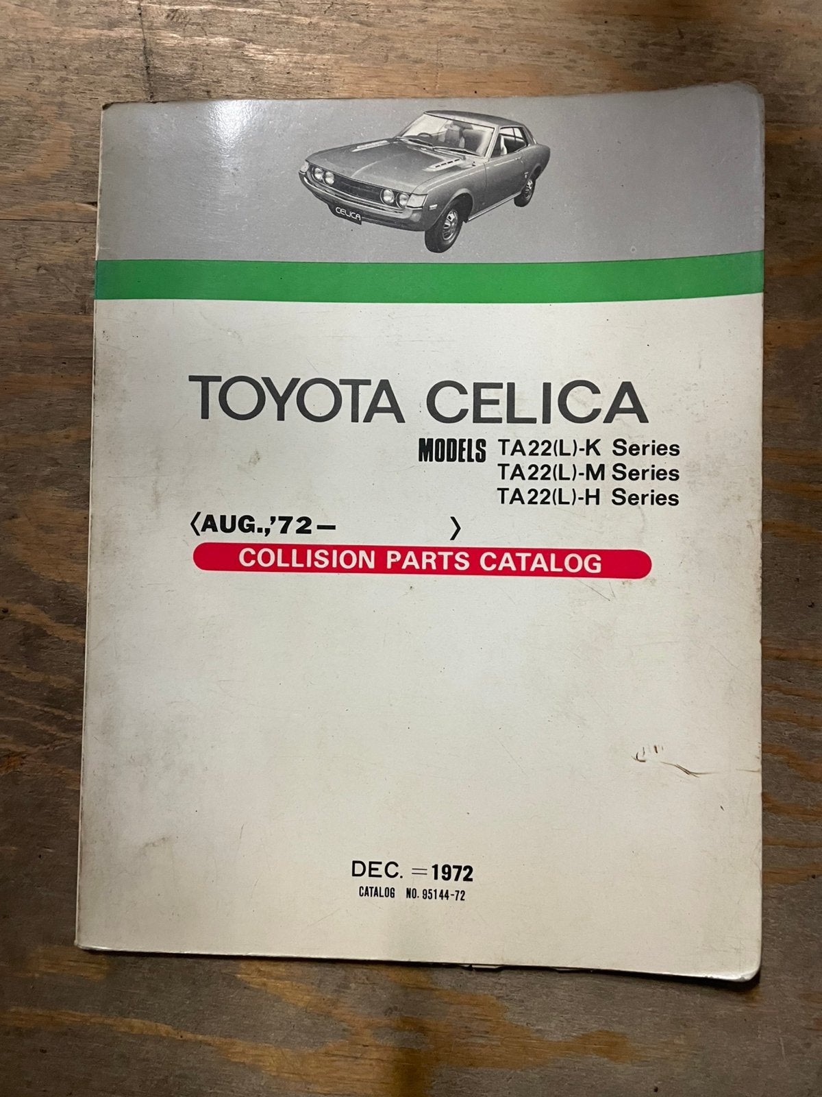 Toyota celica ta22 1972 collision parts catalog, Ophalen of Verzenden