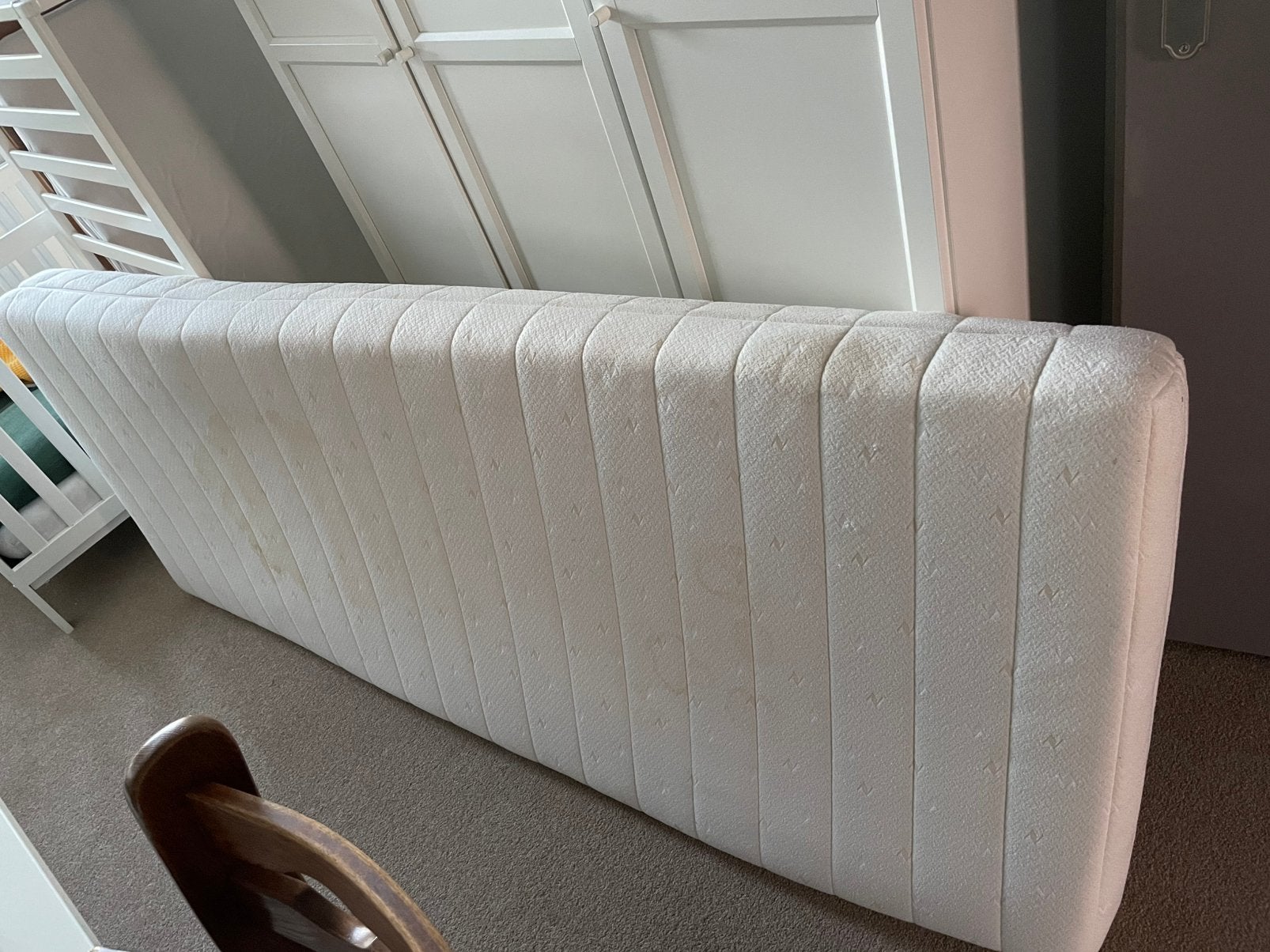 Stevig natuurlatex matras 80x200x17 cm, Ophalen, Gebruikt, Eenpersoons, 80 cm