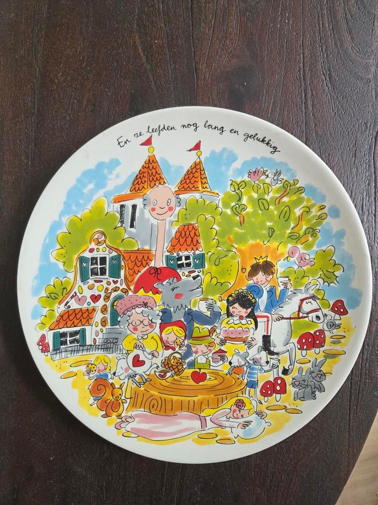 Groot bord / platte schaal Blond Amsterdam Efteling, Ophalen
