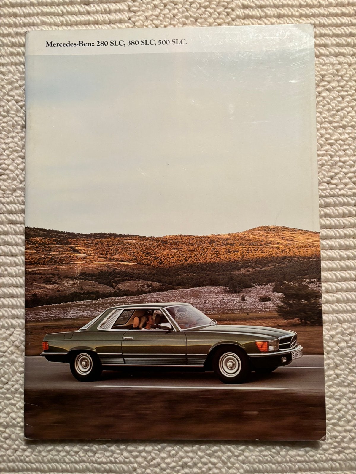 Brochure Mercedes 280SLC,380SLC,500SLC 1980, Ophalen of Verzenden, Gelezen, Mercedes