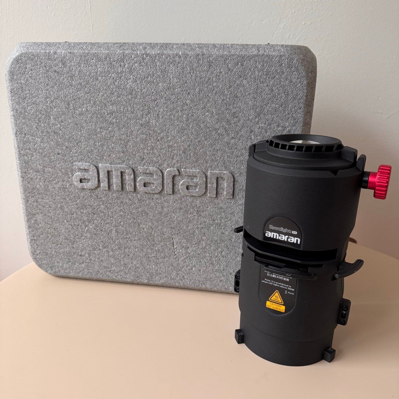 Amaran Spotlight SE 36 met Gobo's en koffer, Ophalen of Verzenden, Zo goed als nieuw, Video