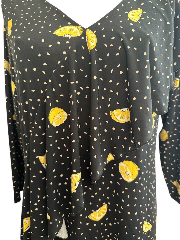 Yoek jurk M, Zwart, Maat 46/48 (XL) of groter, Ophalen of Verzenden, Zo goed als nieuw