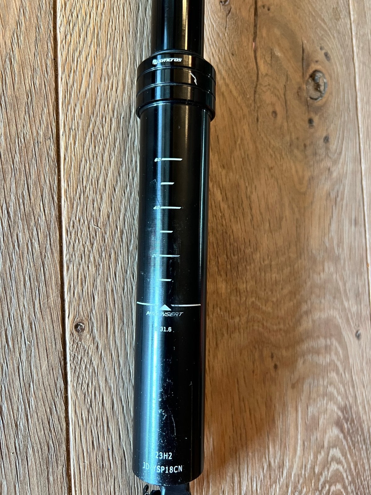 Syncros Dropper Post 31.6mm 27 cm lang met Shimano hendel, Ophalen of Verzenden, Zo goed als nieuw, Mountainbike, Zadel