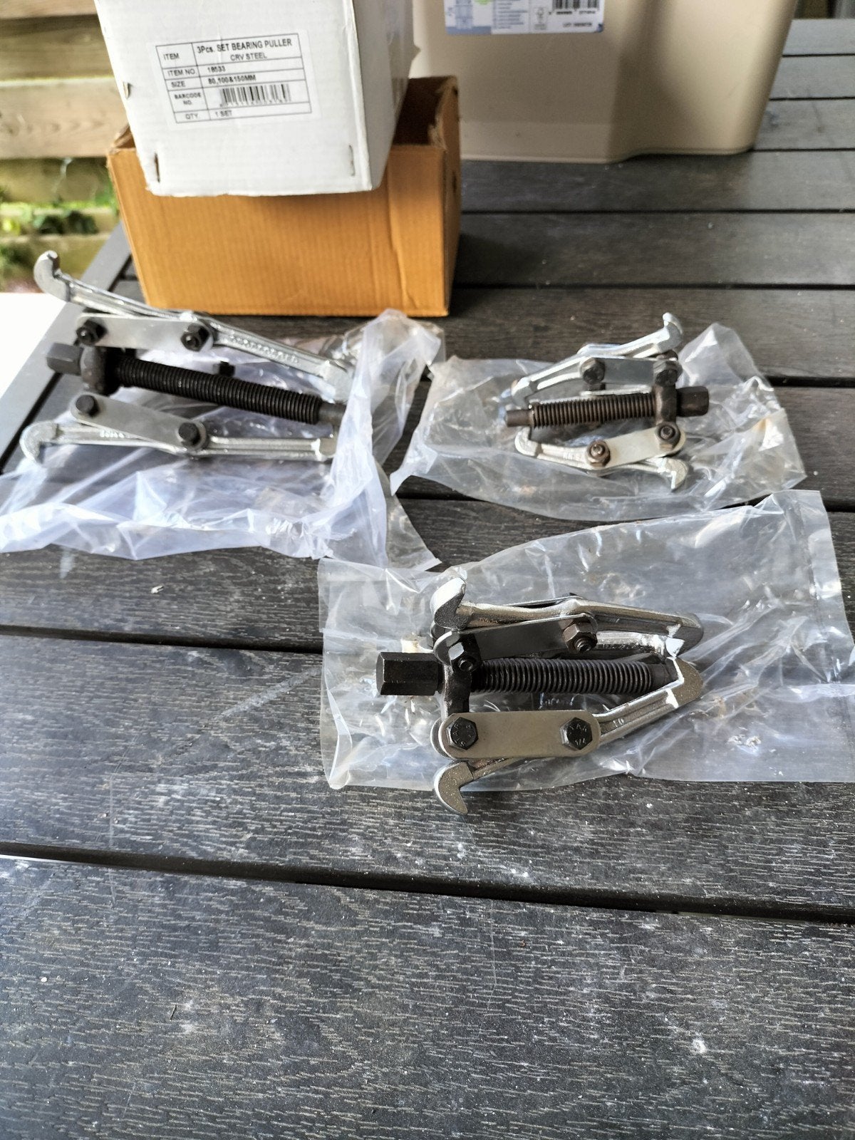 3-delige Lagertrekker Set - CRV Staal 80, 100, 150mm, Ophalen of Verzenden, Nieuw