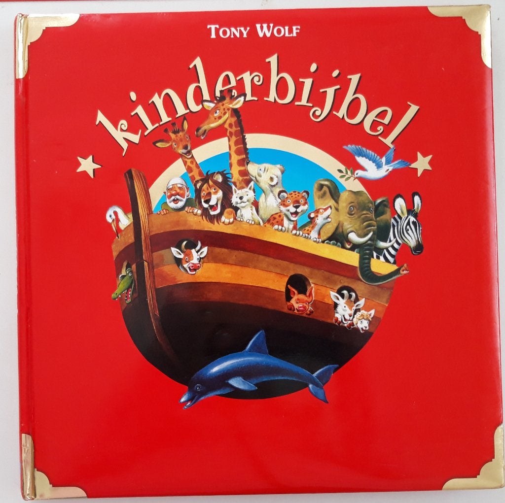 Kinderbijbel Tony Wolf - Prachtige Illustraties, Boeken, Kinderboeken | Kleuters, Gelezen, Non-fictie, Voorleesboek, Ophalen of Verzenden
