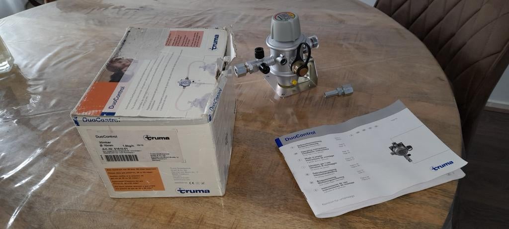 TRUMA Duocontrol voor gasflessen., Ophalen