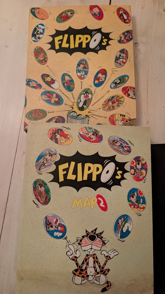 Grote partij Flippo's, Ophalen, Flying, Map, Album of Poster, Met verzamelmap(pen)