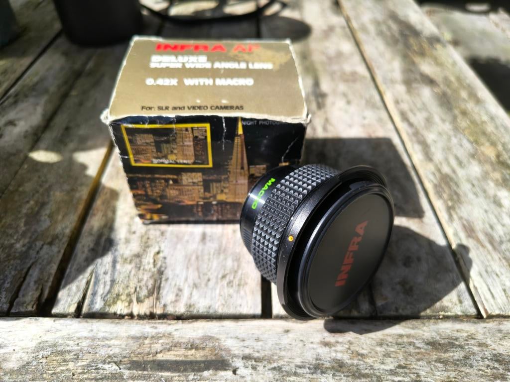 Infra AF Deluxe super groothoeklens 0.42x met macro, Ophalen of Verzenden