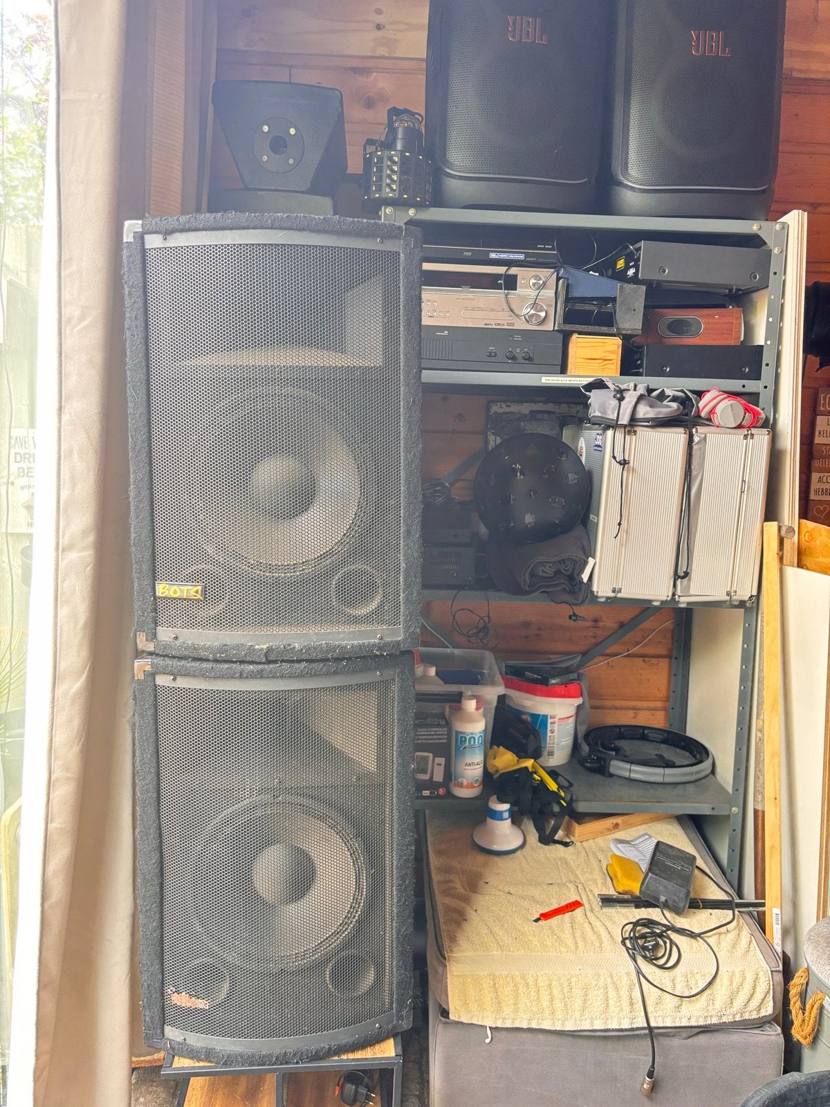 Bots speakers 250 watt, Gebruikt, Party speaker, Ophalen, 150 watt of meer