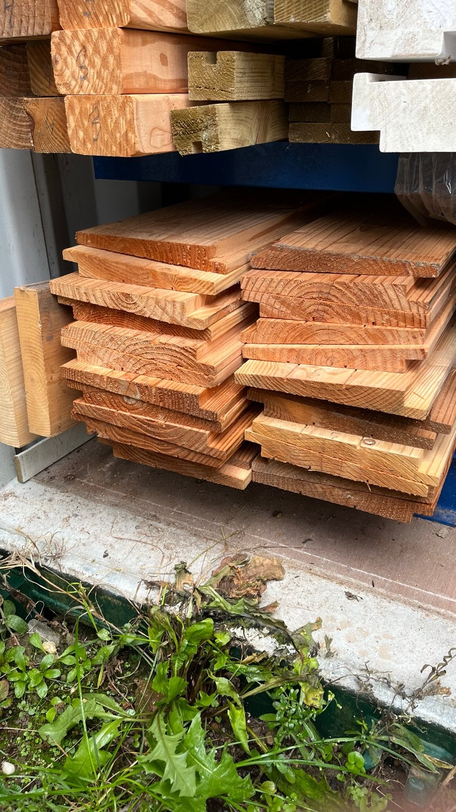 Zweedse Rabatdelen - 7x5m en 17x4m werkende breedte 17cm, Ophalen, Gebruikt, Minder dan 25 mm, Plank