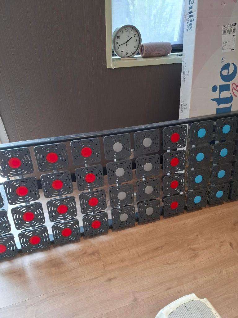 Gratis stalen bed, Ophalen, Gebruikt, Zwart, Tweepersoons