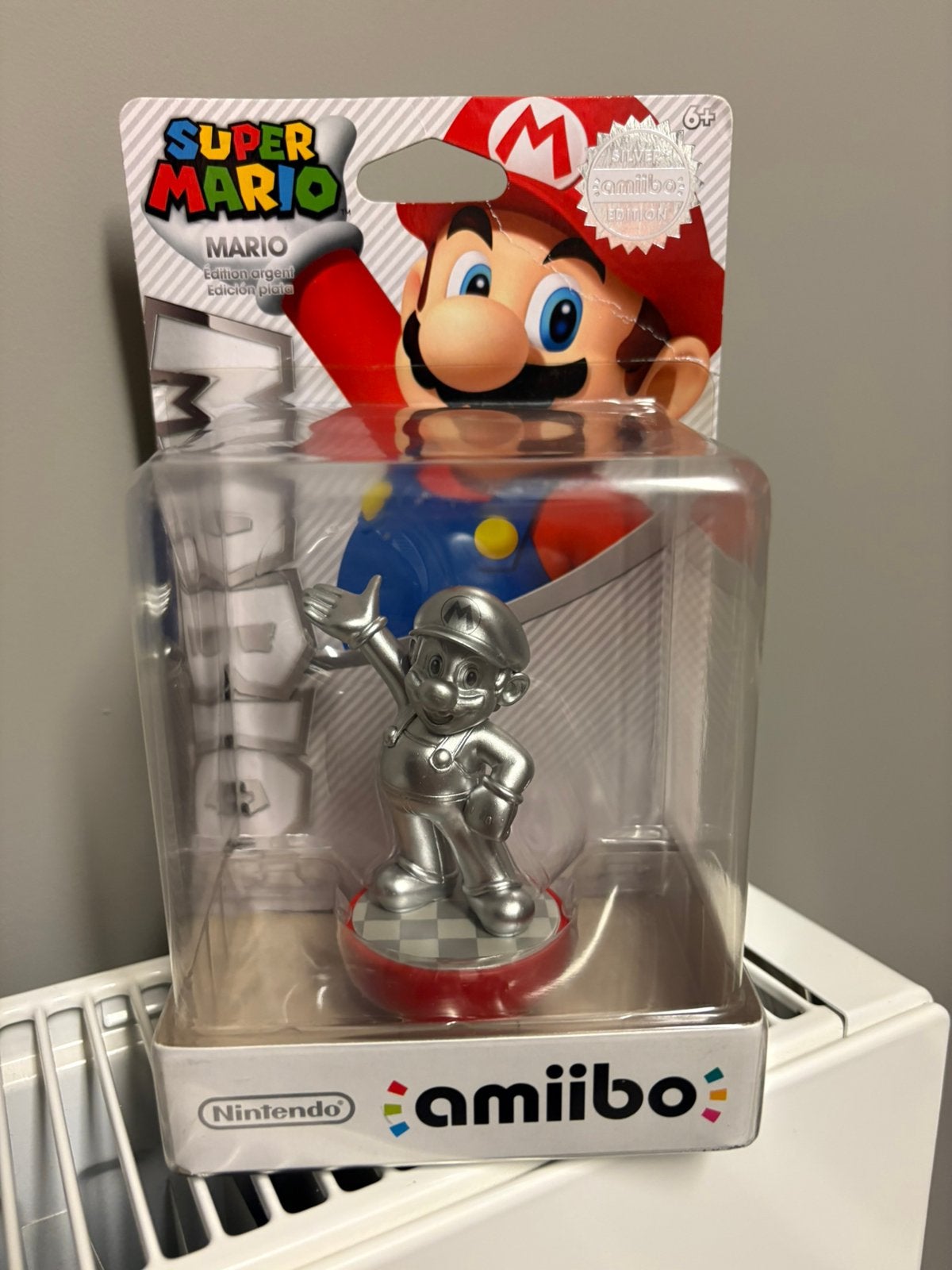 Amiibo Mario Silver (Super Mario Collection), Ophalen of Verzenden, Nieuw