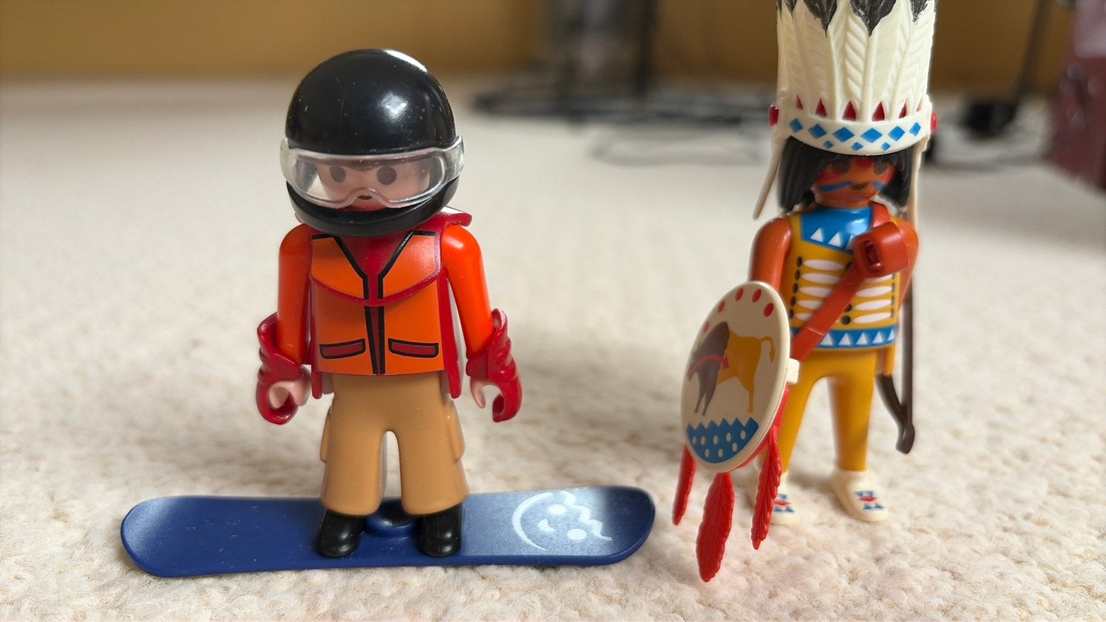 Combideal! snowboarder met indiaan, Ophalen of Verzenden, Gebruikt