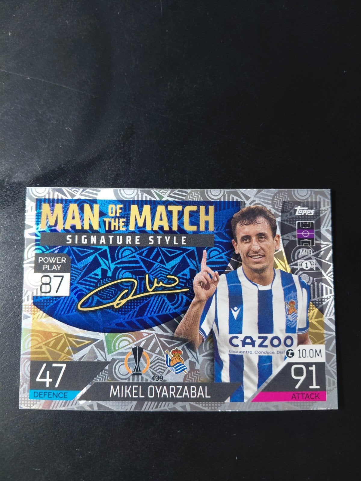 mikel oyarzabal (signature style topps) spanje/ sociedad, Verzenden, Nieuw, Buitenlandse clubs, Spelerskaart