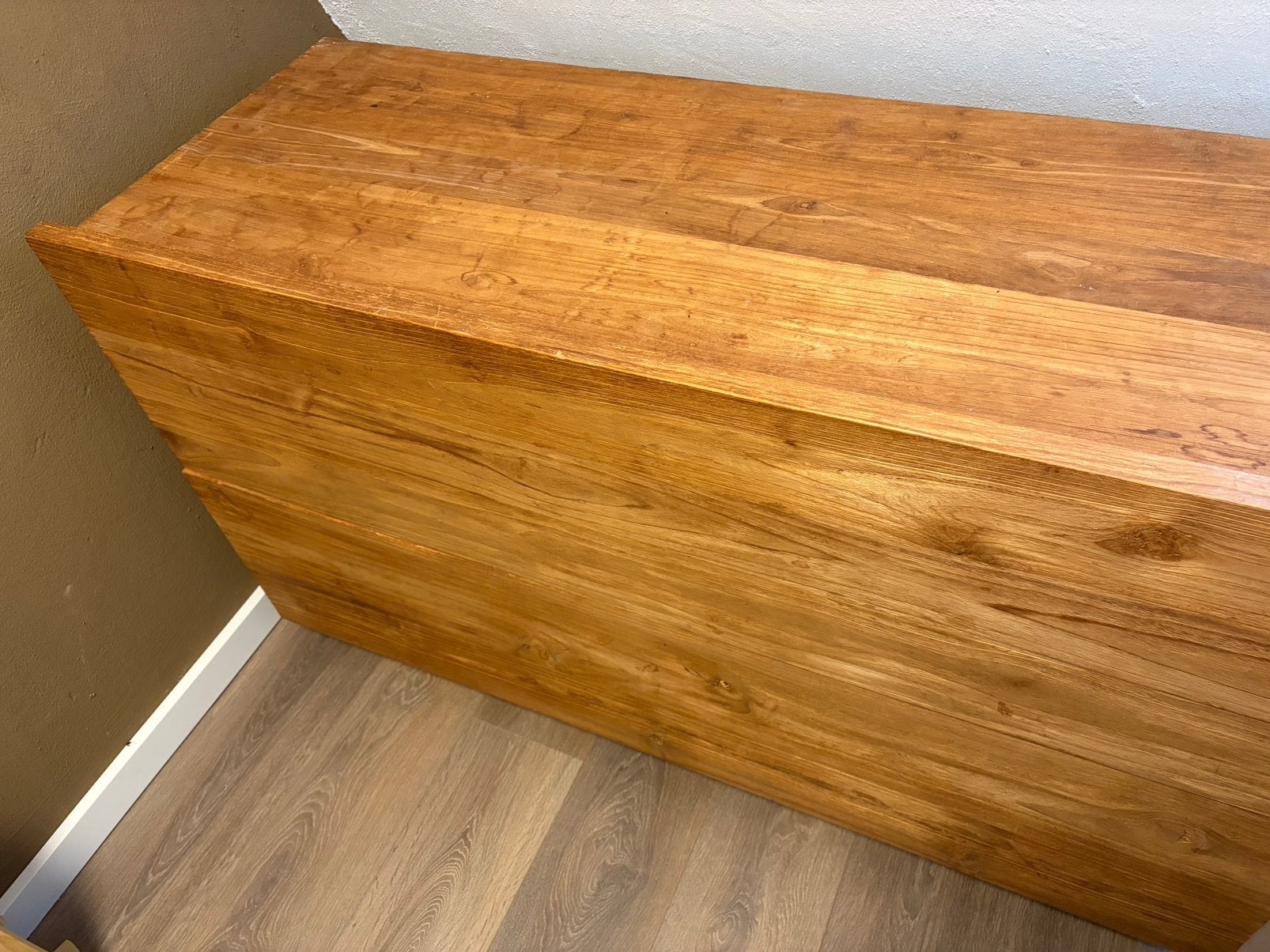 Teak houten ladekast, Huis en Inrichting, Ophalen, Zo goed als nieuw, 100 tot 150 cm