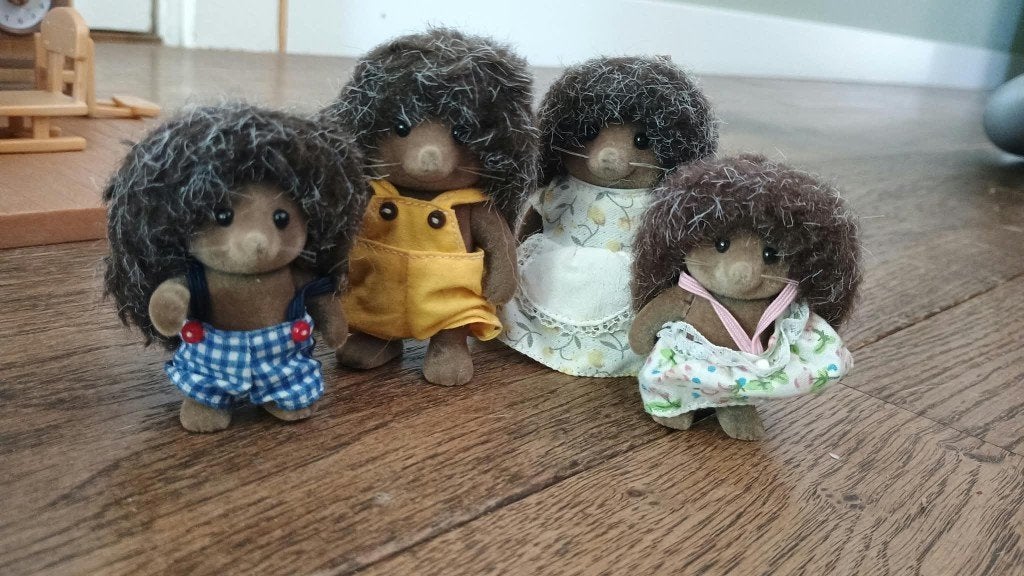 Sylvanian families, familie egel, Ophalen of Verzenden, Zo goed als nieuw, Jongen of Meisje