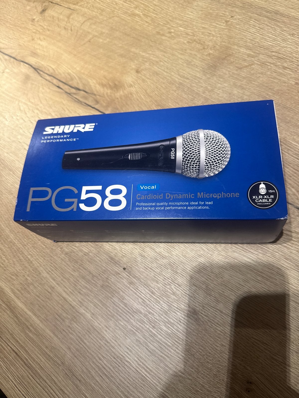 Shure PG58 Vocale Microfoon - Nieuw in doos, Ophalen, Nieuw, Zangmicrofoon