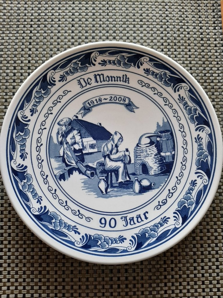 Royal Goedewaagen Blue Delft Holland wandbord de Monnik, Ophalen of Verzenden