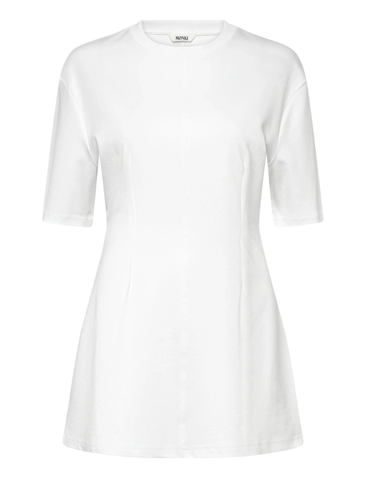 Monki - wit mini T-shirt jurkje | maat M, Maat 38/40 (M), Wit, Ophalen of Verzenden, Zo goed als nieuw