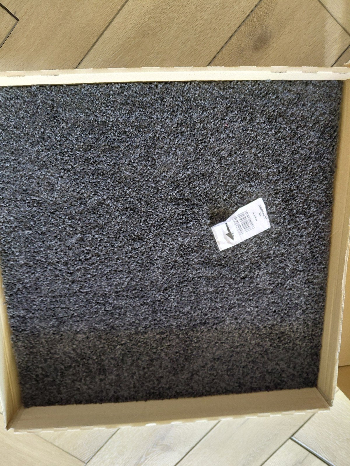 gratis 5 zwarte niet gebruikte 50 x50 tapijttegels, Ophalen, Tapijttegels