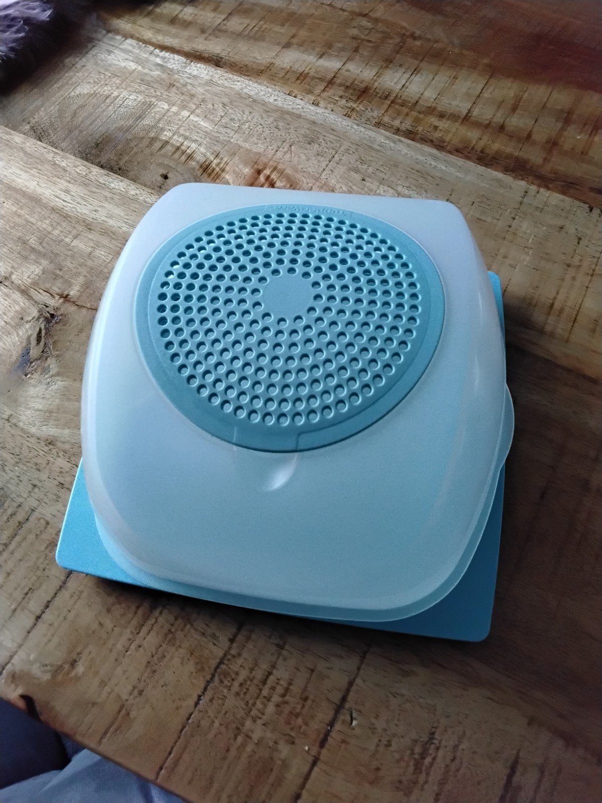 Tupperware Kaasdoos - Houdt kaas langer vers, Ophalen, Gebruikt, Bewaardoos, Blauw