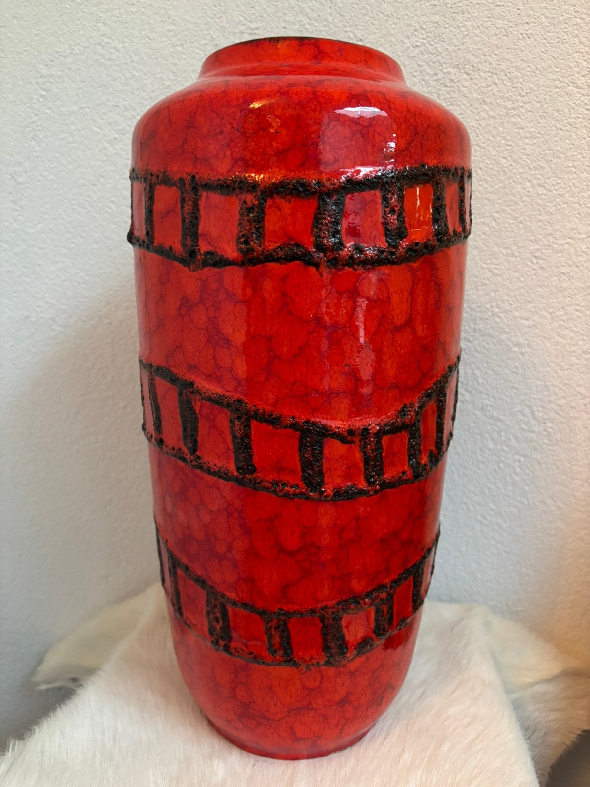 Lava vaas Scheurich Keramik West-Germany 45 cm 517-45, Ophalen of Verzenden