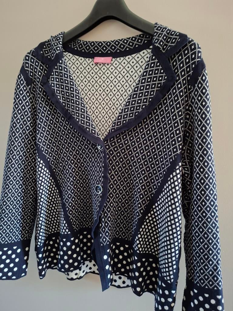 Donkerblaauw vest, Ophalen of Verzenden, Zo goed als nieuw, Maat 46/48 (XL) of groter