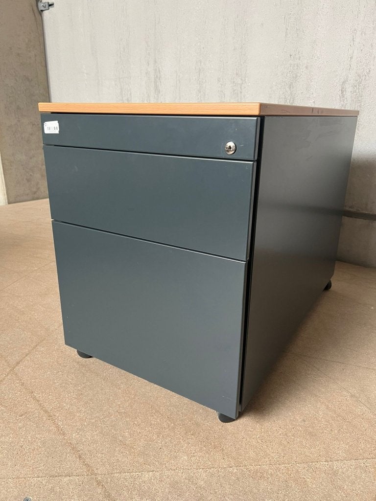 70 x Pami Verrijdbaar Ladeblok | 3 Laden | Antraciet, Ophalen, Minder dan 50 cm, Gebruikt, 75 cm of meer