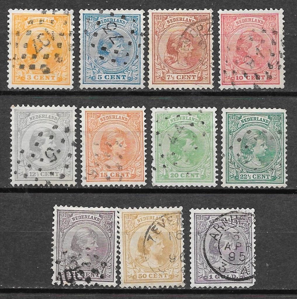 Nvph 34-44 gebruikt cw 178,00 E, Postzegels en Munten, Ophalen of Verzenden