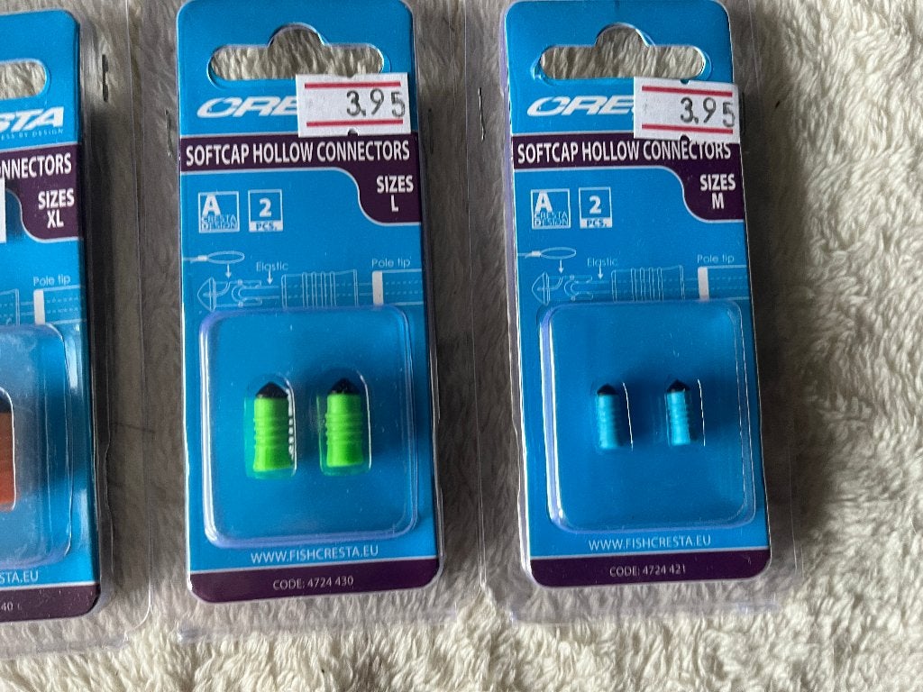 adv 228 / NIEUW mixset 4 blisters softcap connectors CRESTA, Ophalen of Verzenden, Nieuw, Overige typen