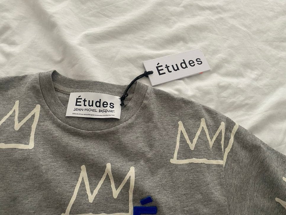 Etudes x Basquiat T-shirt Grijs Maat S Nieuw, Verzenden, Nieuw, Maat 46 (S) of kleiner, Grijs