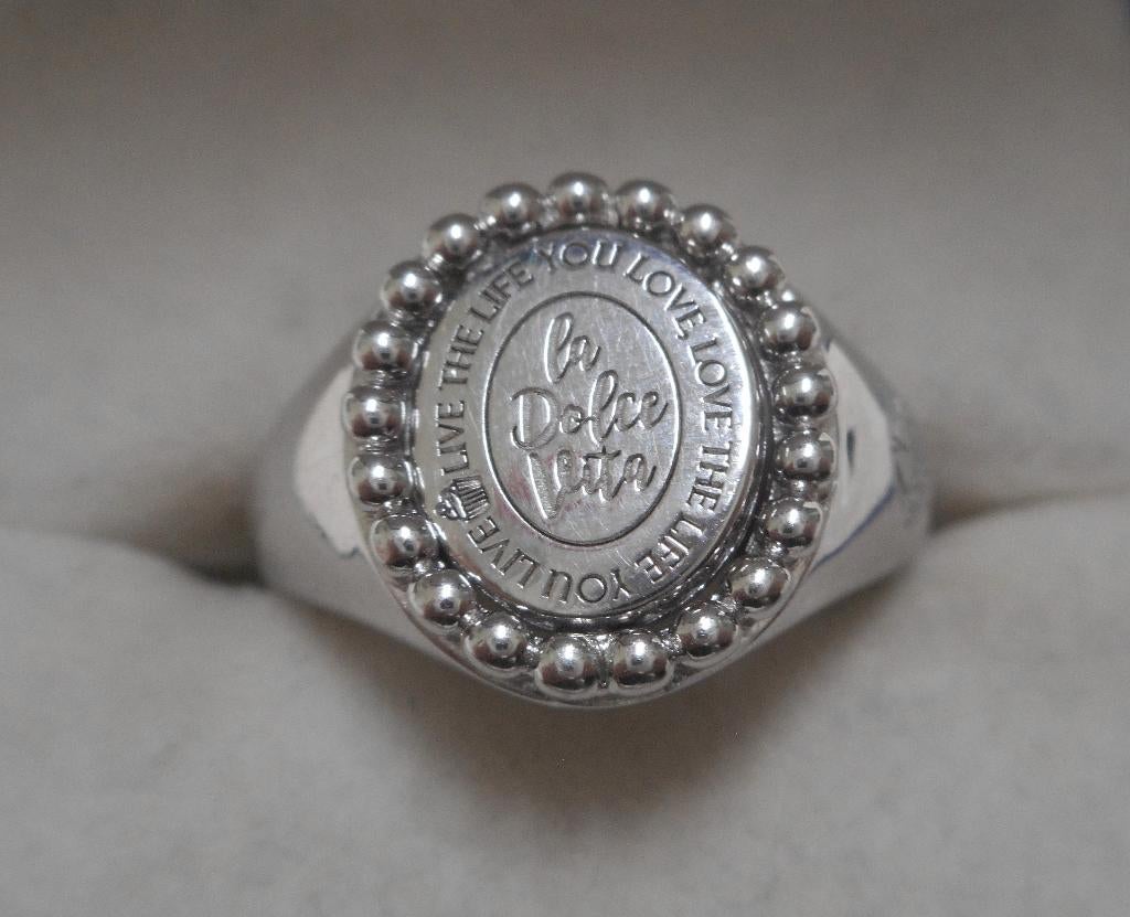 Zilveren MI MONEDA Soho Ring draaibaar nr.384