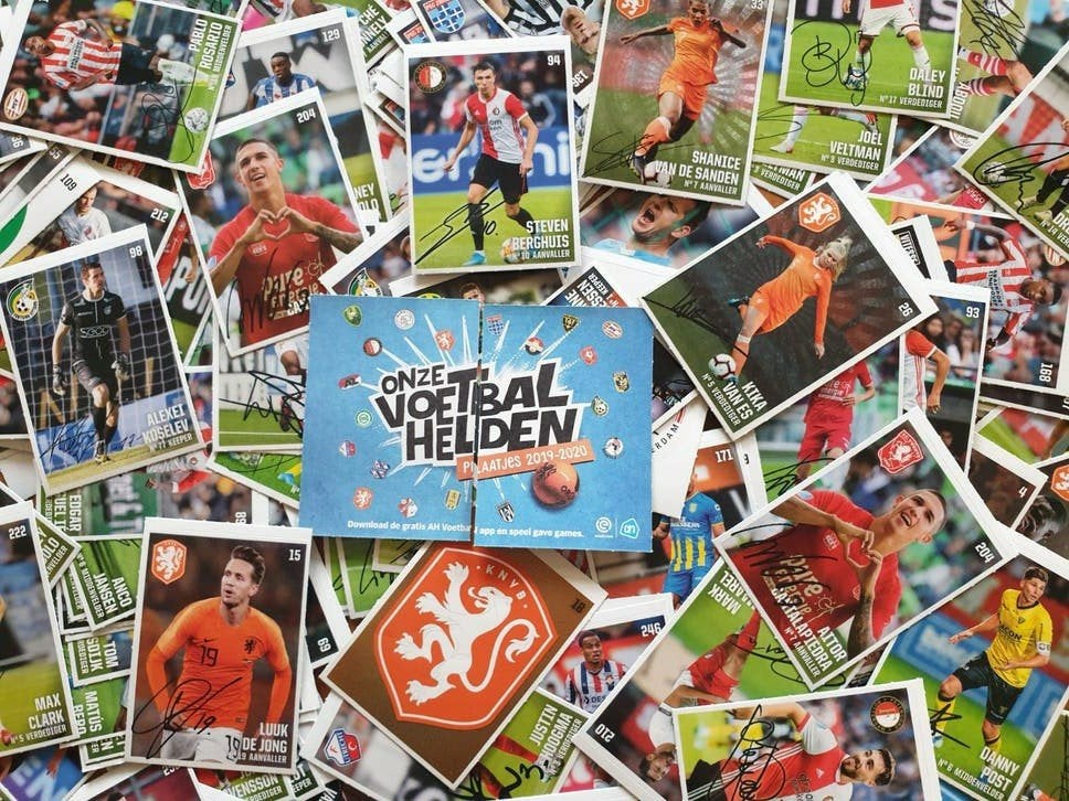 AH Voetbalhelden plaatjes 2019-2020 - Complete set, Ophalen of Verzenden, Zo goed als nieuw, Overige binnenlandse clubs, Poster, Plaatje of Sticker