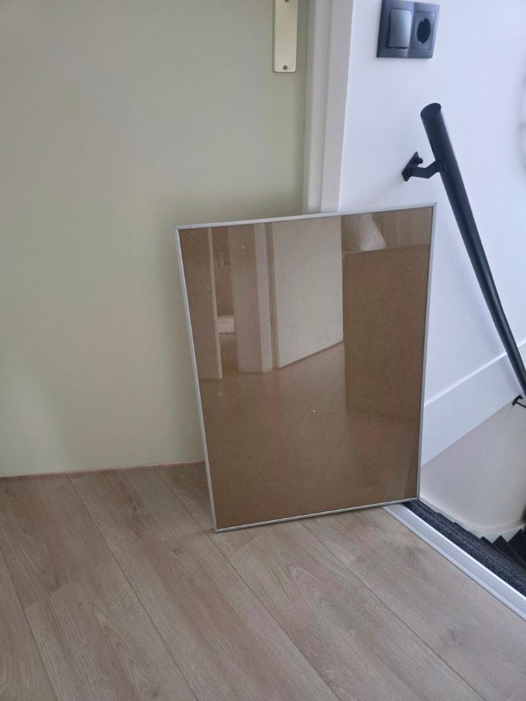Grote fotolijst 50x70 cm met echt glas, Ophalen of Verzenden, Zo goed als nieuw, Hout