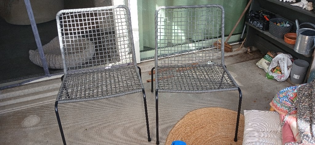 tuinstoelen (2 stuks), Ophalen, Zo goed als nieuw, Kunststof, Stapelbaar