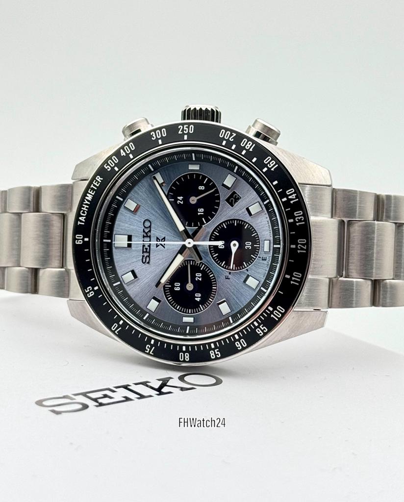 Seiko Prospex Speedtimer SSC935P1 “ Ice Blue “. Ongedragen !, Sieraden, Tassen en Uiterlijk, Horloges | Heren, Staal, Polshorloge