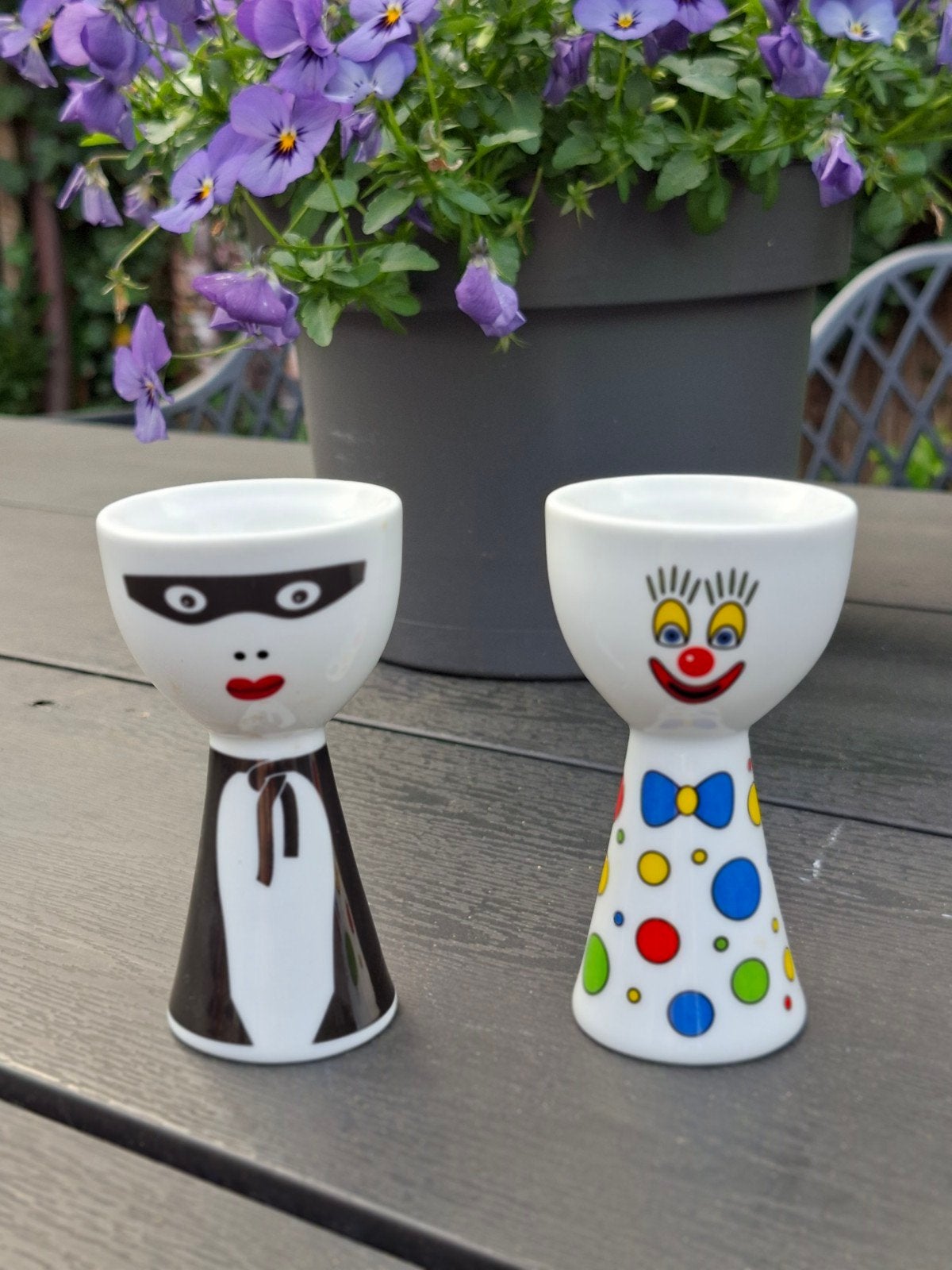 Ritzenhoff eierdoppen, 2 stuks, vintage, nooit gebruikt, Huis en Inrichting, Keuken | Servies, Ophalen, Zo goed als nieuw