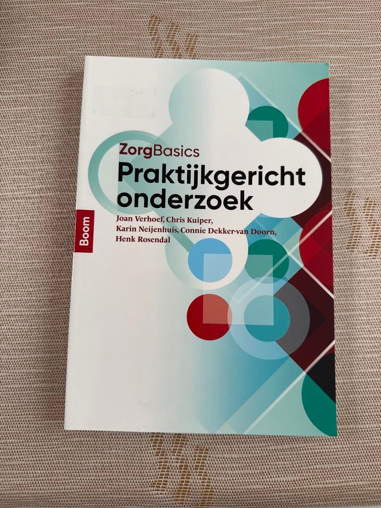 ZorgBasics Praktijkgericht onderzoek - Studieboek, Ophalen of Verzenden, Zo goed als nieuw