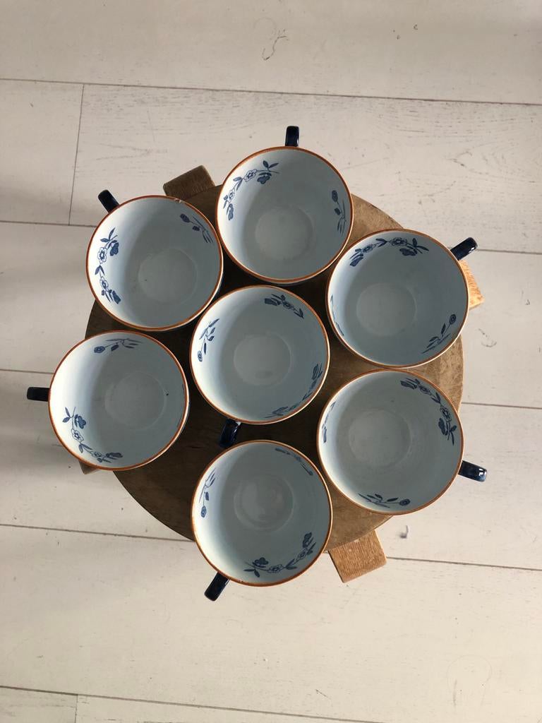Set van 7 Rörstrand Ostindia koffiekopjes met schotels, Ophalen